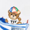 6931a57dccd8ab3d7af99cd8 Moschino 2025 New Arrival Cute Rainbow Bear Logo Unisex Short Sleeve T-Shirt