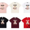 6931a57eccd8ab3d7af99ce8 Moschino 2025 New Arrival Cute Series Tailor Bear Letter Logo Unisex Short Sleeve T-Shirt
