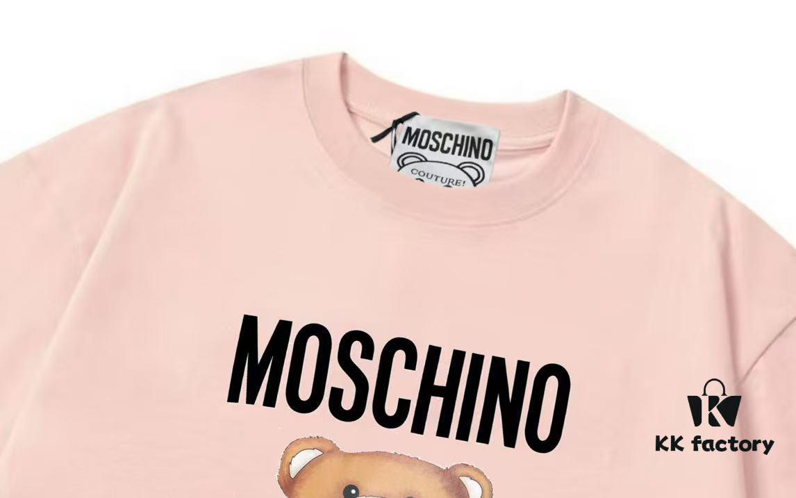 6931a57eccd8ab3d7af99ce9 Moschino 2025 New Arrival Cute Series Tailor Bear Letter Logo Unisex Short Sleeve T-Shirt