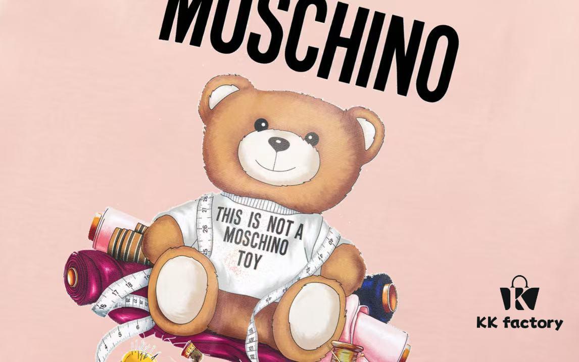 6931a57eccd8ab3d7af99cea Moschino 2025 New Arrival Cute Series Tailor Bear Letter Logo Unisex Short Sleeve T-Shirt