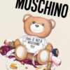 Moschino 2025 New Arrival Cute Series Tailor Bear Letter Logo Unisex Short Sleeve T-Shirt
