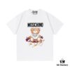 6931a580ccd8ab3d7af99d06 Moschino 2025 New Arrival Cute Series Tailor Bear Letter Logo Unisex Short Sleeve T-Shirt