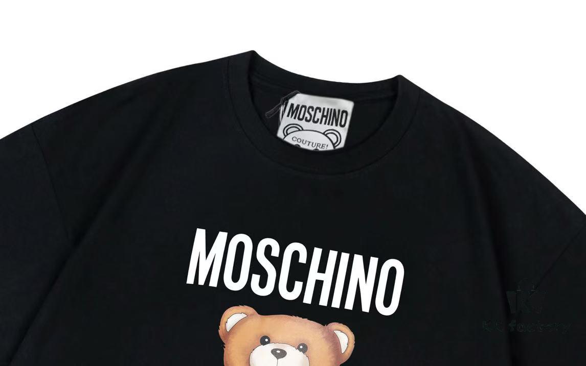 6931a580ccd8ab3d7af99d12 Moschino 2025 New Arrival Cute Series Tailor Bear Letter Logo Unisex Short Sleeve T-Shirt