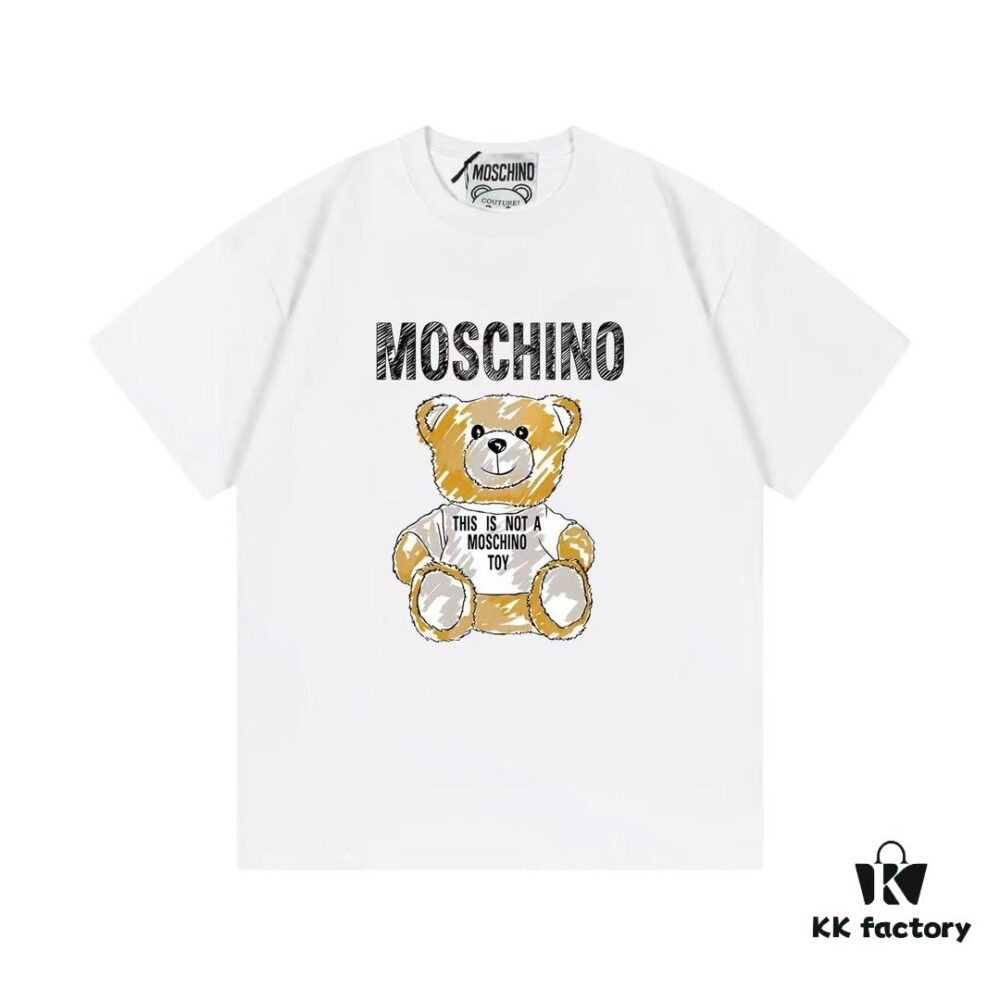 6931a581ccd8ab3d7af99d26 Moschino 2025 New Arrival Cute Collection Doll Letter Logo Unisex Short Sleeve T-Shirt