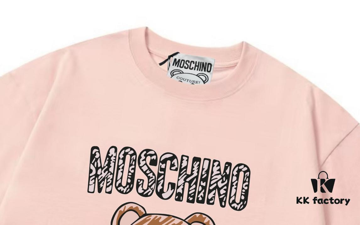 6931a583ccd8ab3d7af99d44 Moschino 2025 New Arrival Cute Series Sunglasses Bear Letter Logo Unisex Short Sleeve T-Shirt