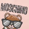 6931a583ccd8ab3d7af99d45 Moschino 2025 New Arrival Cute Series Sunglasses Bear Letter Logo Unisex Short Sleeve T-Shirt