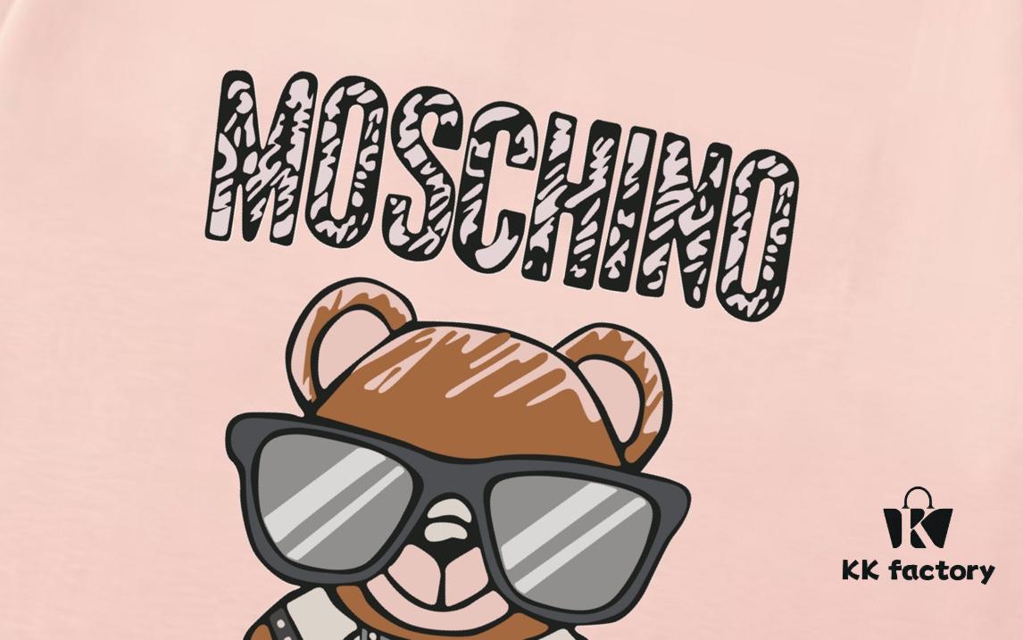 6931a583ccd8ab3d7af99d45 Moschino 2025 New Arrival Cute Series Sunglasses Bear Letter Logo Unisex Short Sleeve T-Shirt
