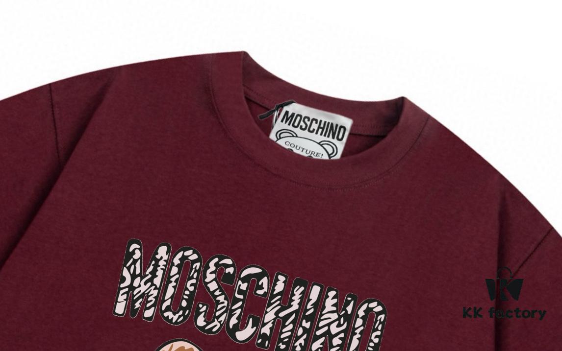6931a584ccd8ab3d7af99d4b Moschino 2025 New Arrival Super Cute Series Sunglasses Bear Letter Logo Unisex Short Sleeve T-Shirt