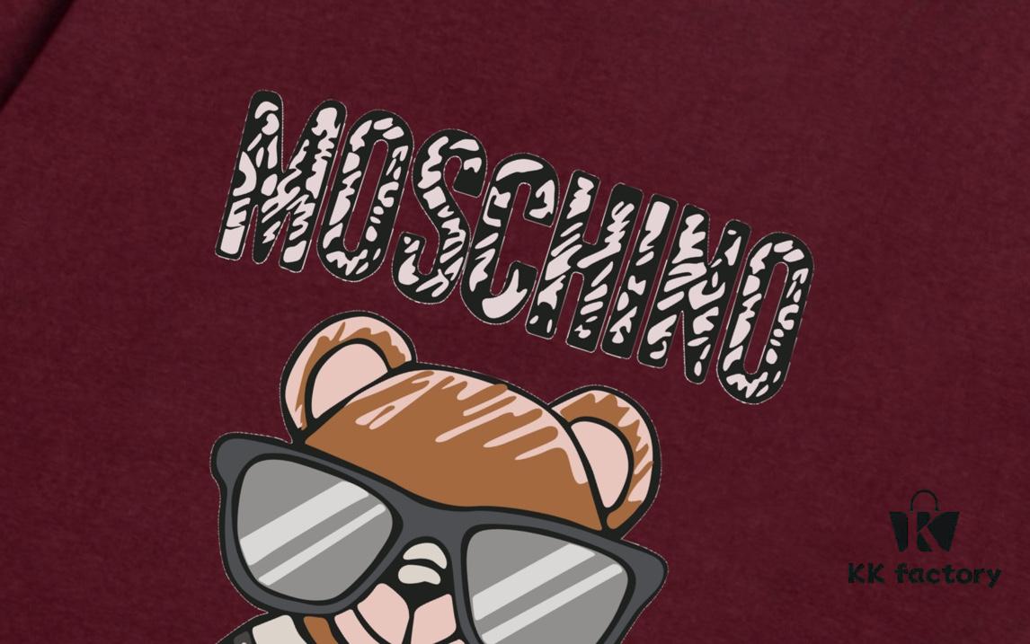 6931a584ccd8ab3d7af99d4c Moschino 2025 New Arrival Super Cute Series Sunglasses Bear Letter Logo Unisex Short Sleeve T-Shirt