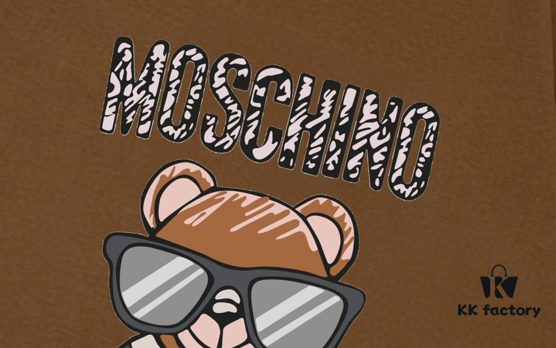6931a584ccd8ab3d7af99d53 Moschino 2025 New Arrival Cute Series Sunglasses Bear Letter Logo Unisex Short Sleeve T-Shirt