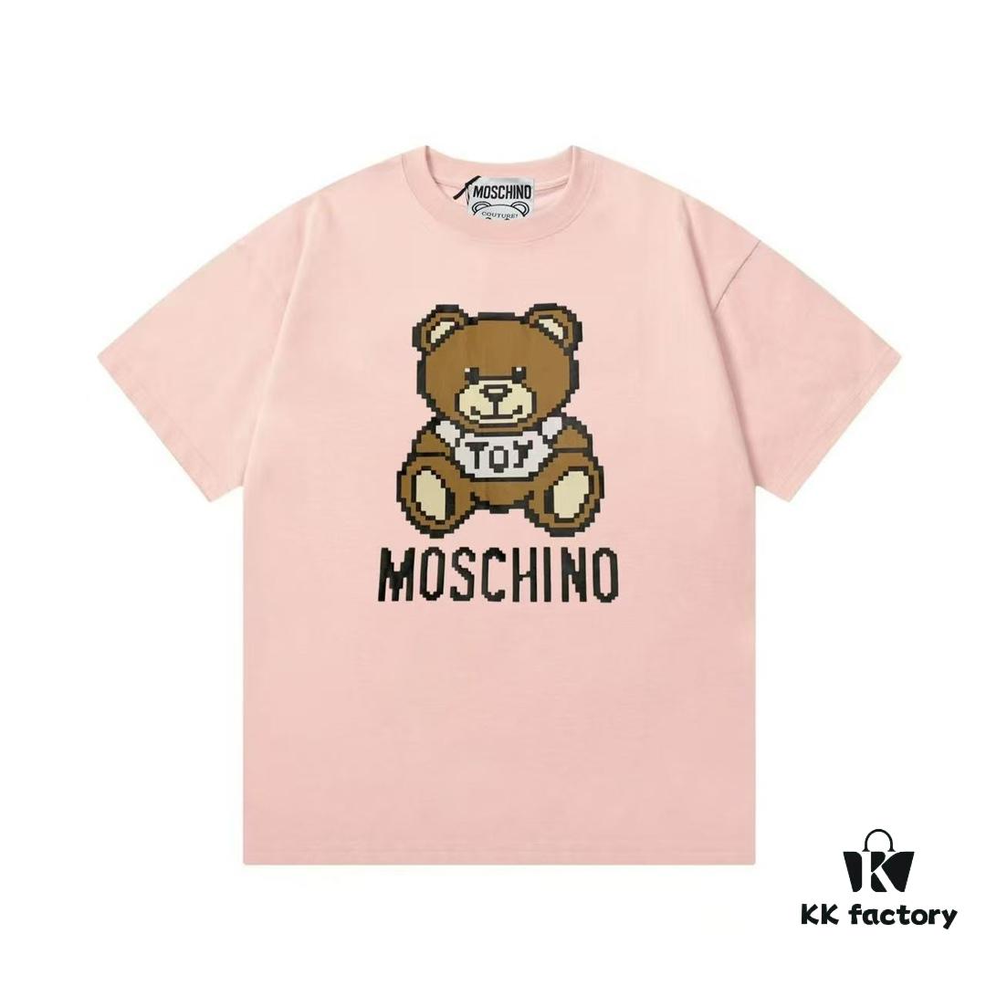 6931a586ccd8ab3d7af99d6e Moschino 2025 New Arrival Cute Series 3D Bear Letter Logo Unisex Short Sleeve T-Shirt