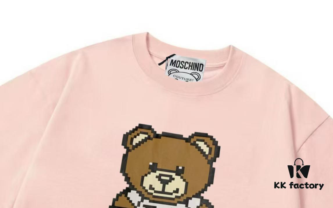 6931a586ccd8ab3d7af99d70 Moschino 2025 New Arrival Cute Series 3D Bear Letter Logo Unisex Short Sleeve T-Shirt
