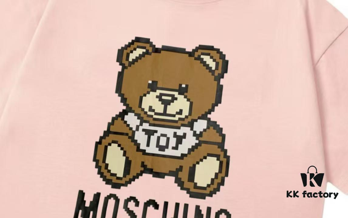 6931a586ccd8ab3d7af99d71 Moschino 2025 New Arrival Cute Series 3D Bear Letter Logo Unisex Short Sleeve T-Shirt