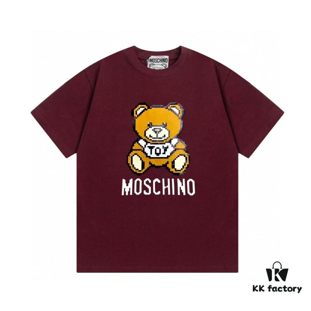 6931a586ccd8ab3d7af99d74 Moschino 2025 New Arrival Super Cute Series 3D Bear Letter Logo Unisex Short Sleeve T-Shirt