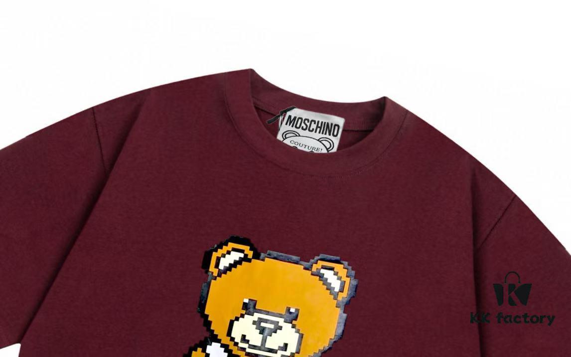 6931a586ccd8ab3d7af99d77 Moschino 2025 New Arrival Super Cute Series 3D Bear Letter Logo Unisex Short Sleeve T-Shirt