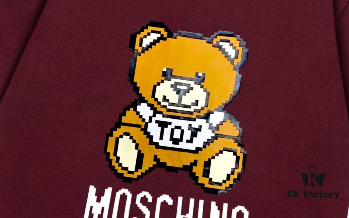 6931a586ccd8ab3d7af99d78 Moschino 2025 New Arrival Super Cute Series 3D Bear Letter Logo Unisex Short Sleeve T-Shirt