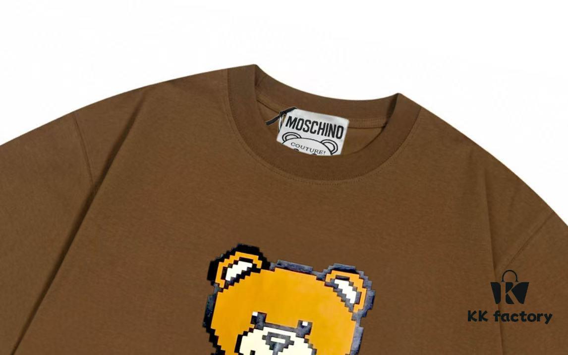 6931a587ccd8ab3d7af99d87 Moschino 2025 New Arrival Super Cute Series 3D Bear Letter Logo Unisex Short Sleeve T-Shirt