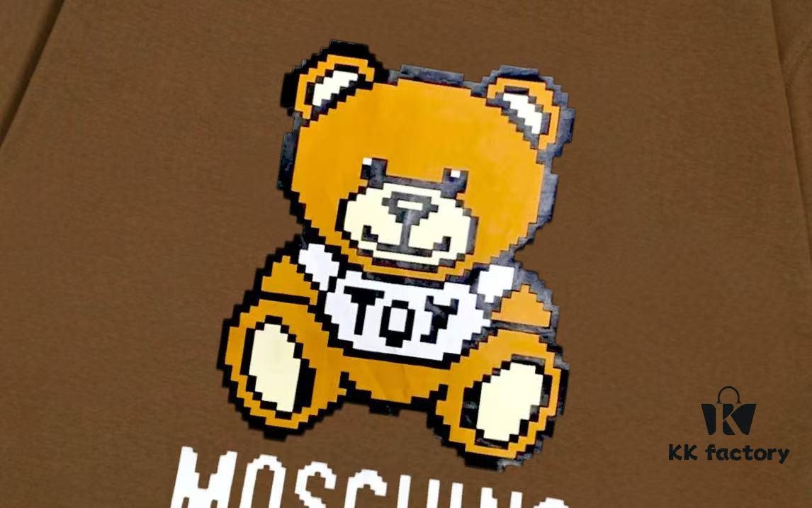 6931a587ccd8ab3d7af99d88 Moschino 2025 New Arrival Super Cute Series 3D Bear Letter Logo Unisex Short Sleeve T-Shirt