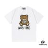 6931a587ccd8ab3d7af99d8d Moschino 2025 New Arrival Super Cute Series 3D Bear Letter Logo Unisex Short Sleeve T-Shirt