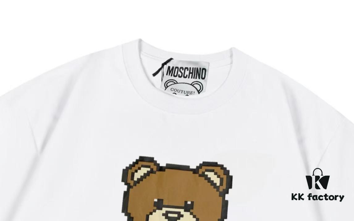 6931a588ccd8ab3d7af99d90 Moschino 2025 New Arrival Super Cute Series 3D Bear Letter Logo Unisex Short Sleeve T-Shirt