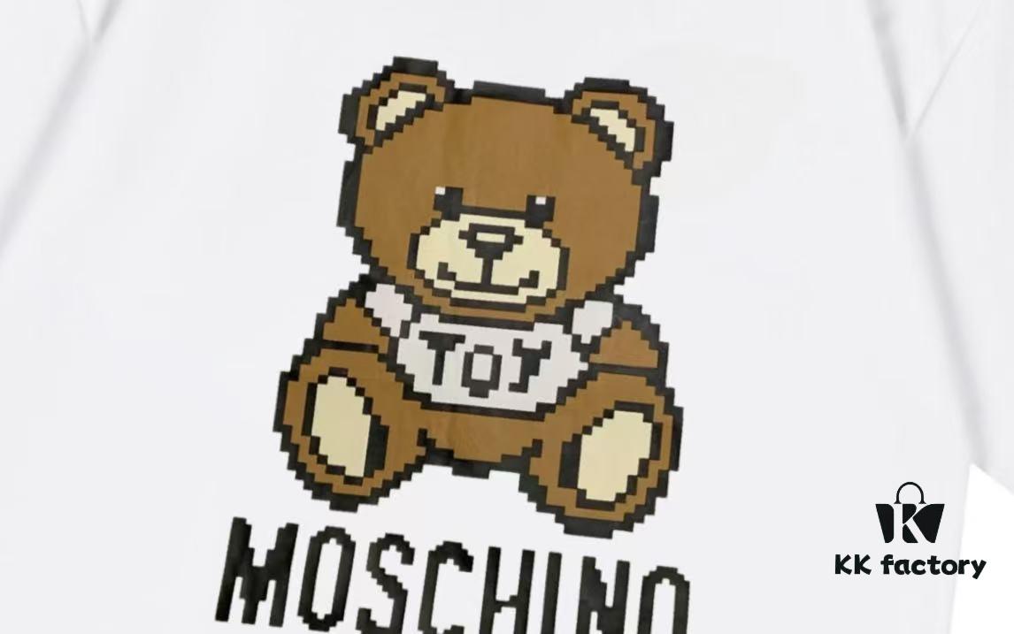 6931a588ccd8ab3d7af99d91 Moschino 2025 New Arrival Super Cute Series 3D Bear Letter Logo Unisex Short Sleeve T-Shirt