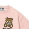 6931a589ccd8ab3d7af99da3 Moschino 2025 New Arrival Cute Series Mosaic Bear Letter Logo Unisex Short Sleeve T-Shirt