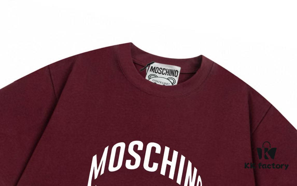 6931a58cccd8ab3d7af99ddb Moschino 2025 New Arrival 3D Letter Logo Unisex Short Sleeve T-Shirt