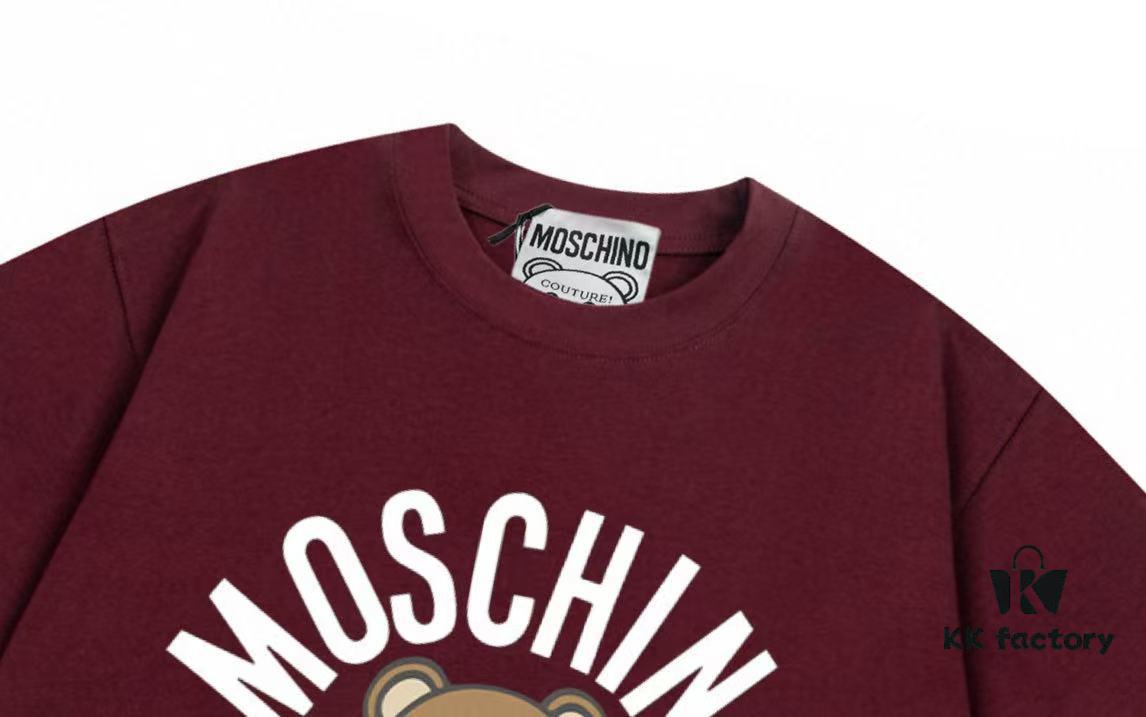 6931a58eccd8ab3d7af99e04 Moschino 2025 New Arrival Teddy Bear 🐻 Letter Logo Unisex Short Sleeve T-Shirt