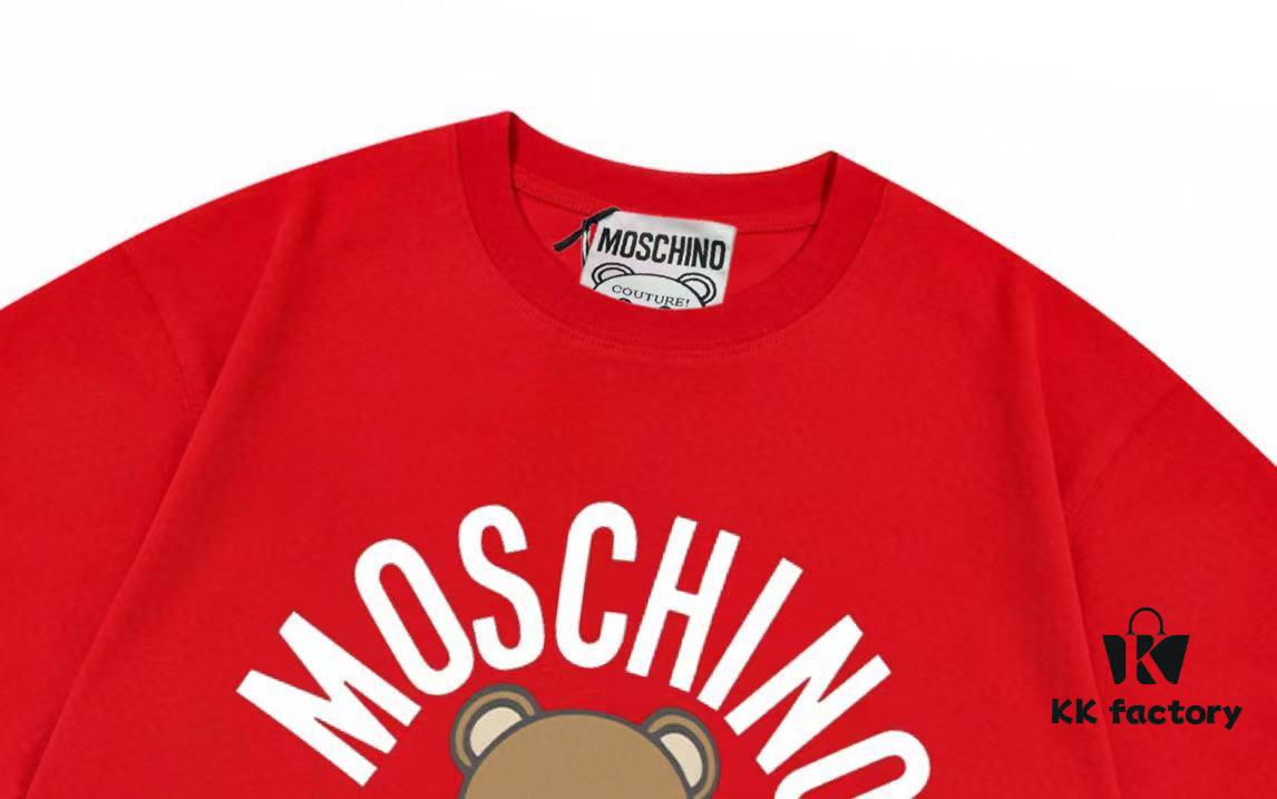 6931a58fccd8ab3d7af99e0b Moschino 2025 New Arrival Teddy Bear 🐻 Letter Logo Unisex Short Sleeve T-Shirt