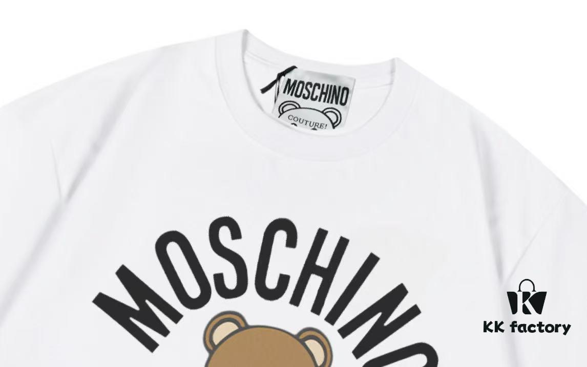 6931a590ccd8ab3d7af99e1d Moschino 2025 New Arrival Teddy Bear 🐻 Letter Logo Unisex Short Sleeve T-Shirt