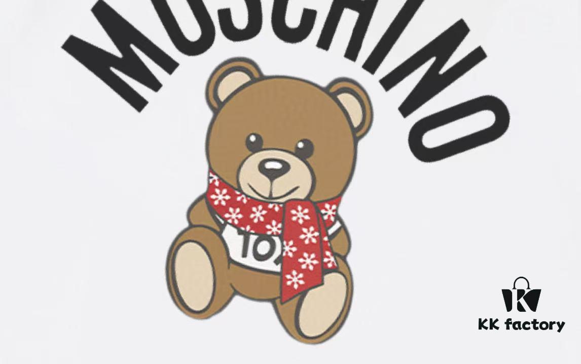 6931a590ccd8ab3d7af99e1e Moschino 2025 New Arrival Teddy Bear 🐻 Letter Logo Unisex Short Sleeve T-Shirt