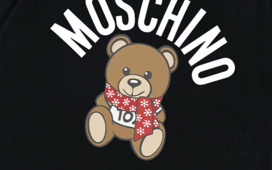 6931a590ccd8ab3d7af99e27 Moschino 2025 New Arrival Teddy Bear 🐻 Letter Logo Unisex Short Sleeve T-Shirt