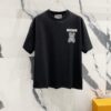 6931a591ccd8ab3d7af99e39 MOSCHINO 260g Crew Neck Short Sleeve T-Shirt with Cute Gray Bear and Letter Logo Print