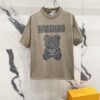 6931a592ccd8ab3d7af99e44 MOSCHINO Bear Logo Print Crew Neck Short Sleeve T-Shirt 260g