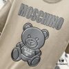 6931a592ccd8ab3d7af99e48 MOSCHINO Bear Logo Print Crew Neck Short Sleeve T-Shirt 260g