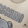 6931a592ccd8ab3d7af99e4a MOSCHINO Bear Logo Print Crew Neck Short Sleeve T-Shirt 260g