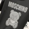 6931a592ccd8ab3d7af99e52 MOSCHINO 260g Crew Neck Short Sleeve T-Shirt with Cute Bear and Letter Logo Print