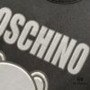 6931a593ccd8ab3d7af99e53 MOSCHINO 260g Crew Neck Short Sleeve T-Shirt with Cute Bear and Letter Logo Print