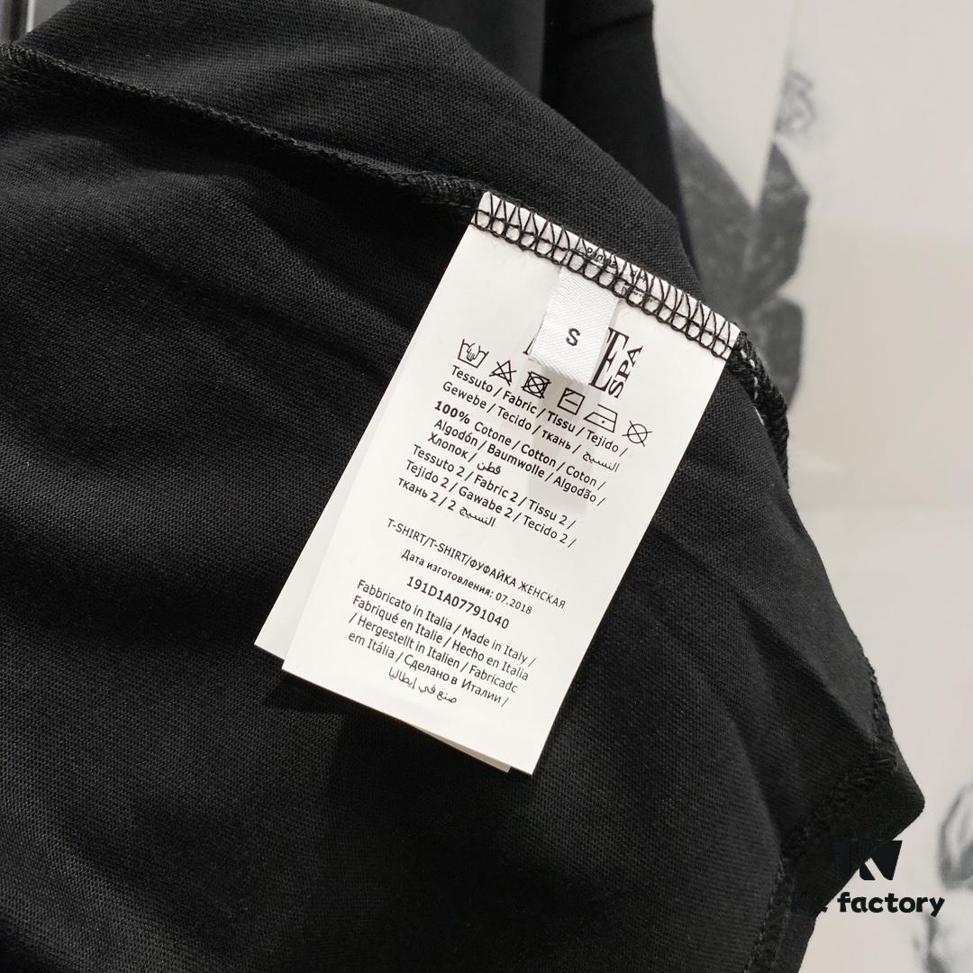 6931a593ccd8ab3d7af99e56 MOSCHINO 260g Crew Neck Short Sleeve T-Shirt with Cute Bear and Letter Logo Print