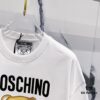 6931a593ccd8ab3d7af99e5b MOSCHINO Bear Logo 260g Crew Neck Short Sleeve T-Shirt