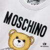 6931a593ccd8ab3d7af99e5f MOSCHINO Bear Logo 260g Crew Neck Short Sleeve T-Shirt