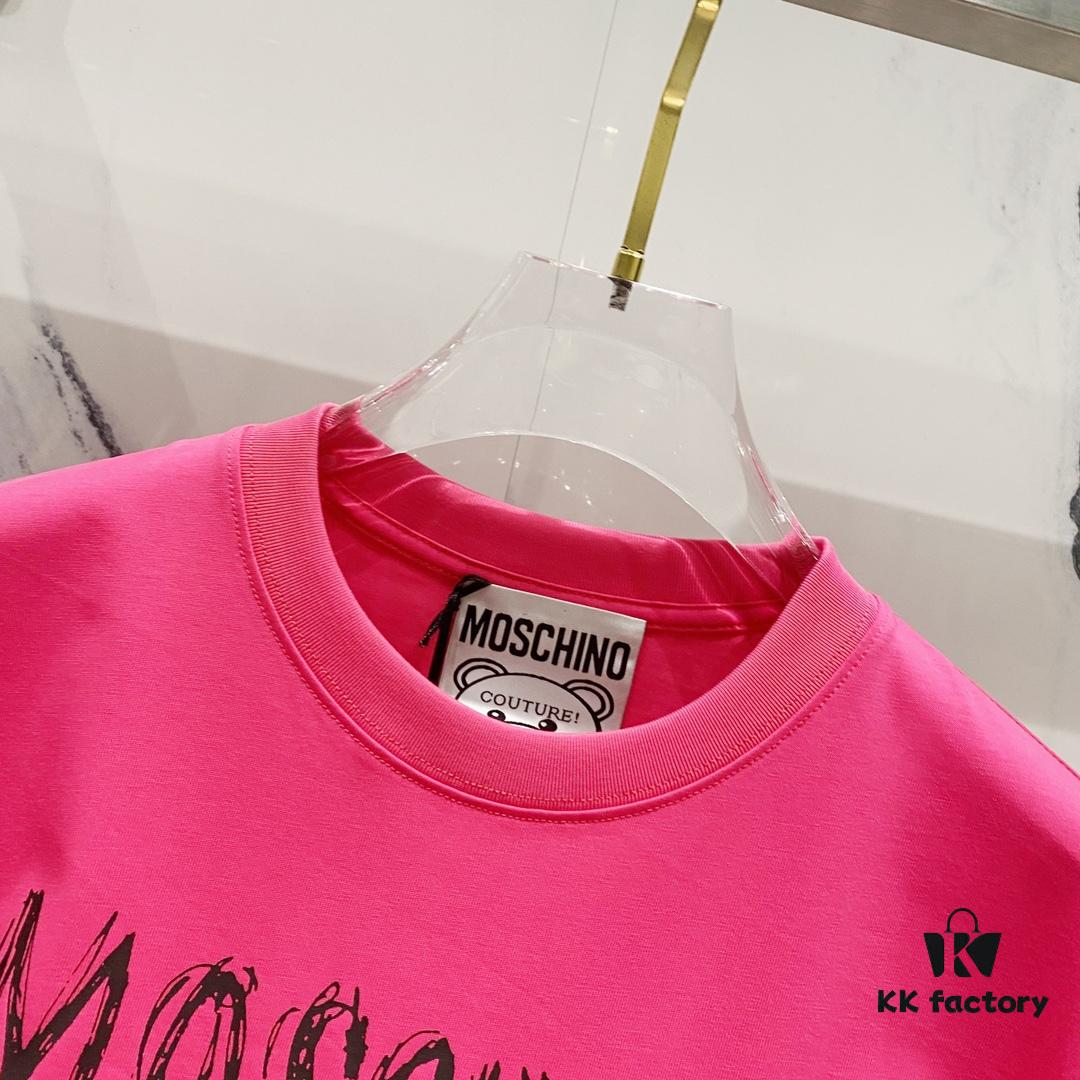 MOSCHINO Crew Neck Short Sleeve T-Shirt 260g