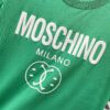 MOSCHINO 260g Crew Neck Short Sleeve T-Shirt with Classic Brand Logo Puff Print
