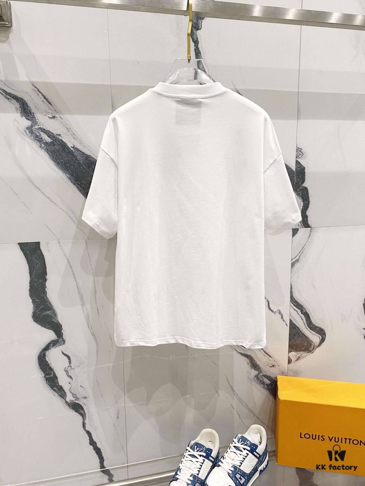6931a596ccd8ab3d7af99e96 MOSCHINO 260g Crew Neck Short Sleeve T-Shirt with Classic Brand Letter Foil Logo
