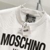 6931a596ccd8ab3d7af99e99 MOSCHINO 260g Crew Neck Short Sleeve T-Shirt with Classic Brand Letter Foil Logo