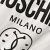 6931a596ccd8ab3d7af99e9a MOSCHINO 260g Crew Neck Short Sleeve T-Shirt with Classic Brand Letter Foil Logo