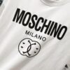 6931a597ccd8ab3d7af99e9e MOSCHINO 260g Crew Neck Short Sleeve T-Shirt with Classic Brand Letter Foil Logo