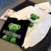 6931a59cccd8ab3d7af99ef5 MOSCHINO – 2024 New Autumn/Winter 420g Hoodie with Cartoon Bear and Classic Letter Rhinestone Print, Elegant Drape Design, Unisex Style