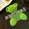 6931a59cccd8ab3d7af99ef9 MOSCHINO – 2024 New Autumn/Winter 420g Hoodie with Cartoon Bear and Classic Letter Rhinestone Print, Elegant Drape Design, Unisex Style