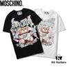 6931a59dccd8ab3d7af99f10 Moschino New Arrival Bear Print Logo Digital Printing Design Black and White S-XXL